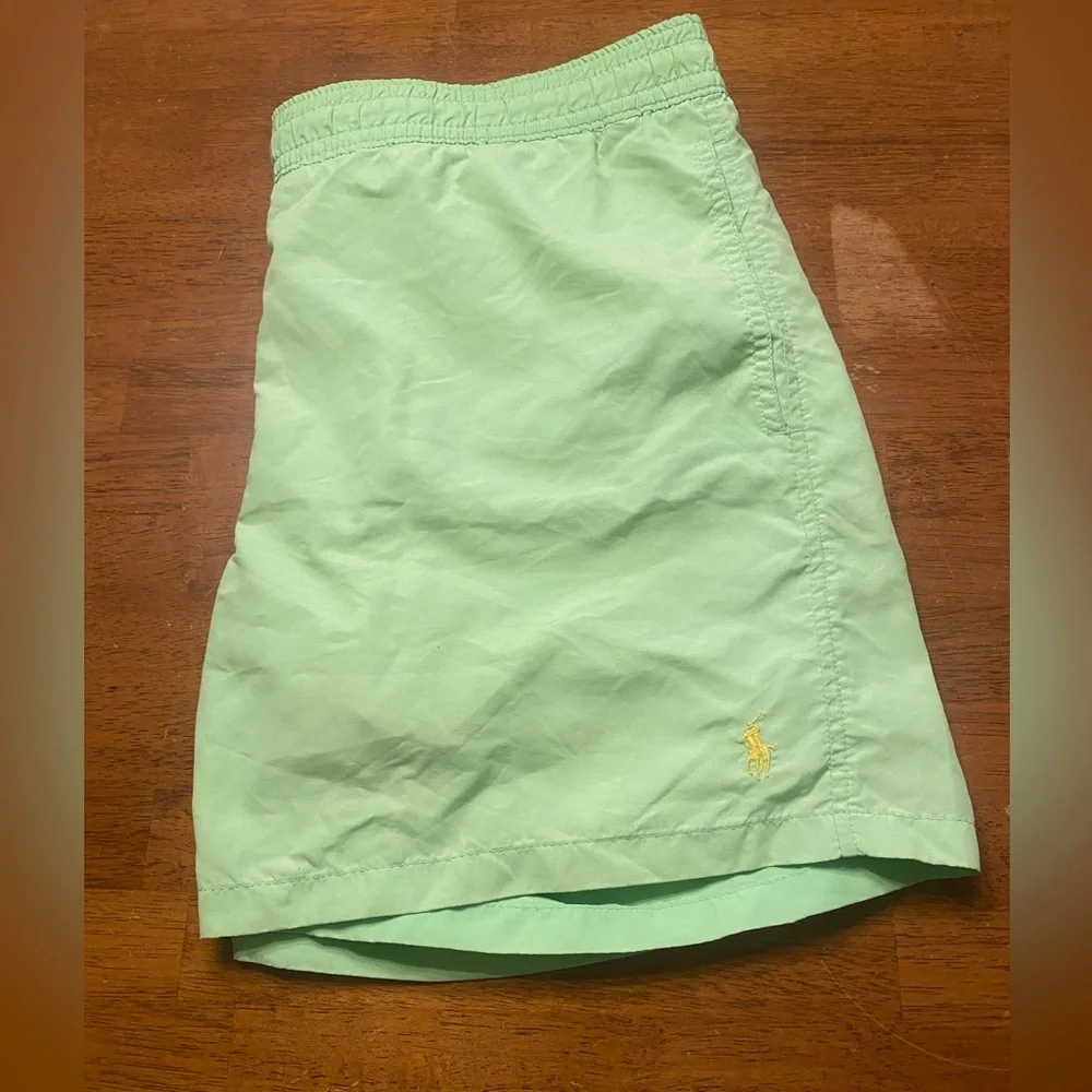 Polo Ralph Lauren Men’s Mint/Lime Green Swim Trunks